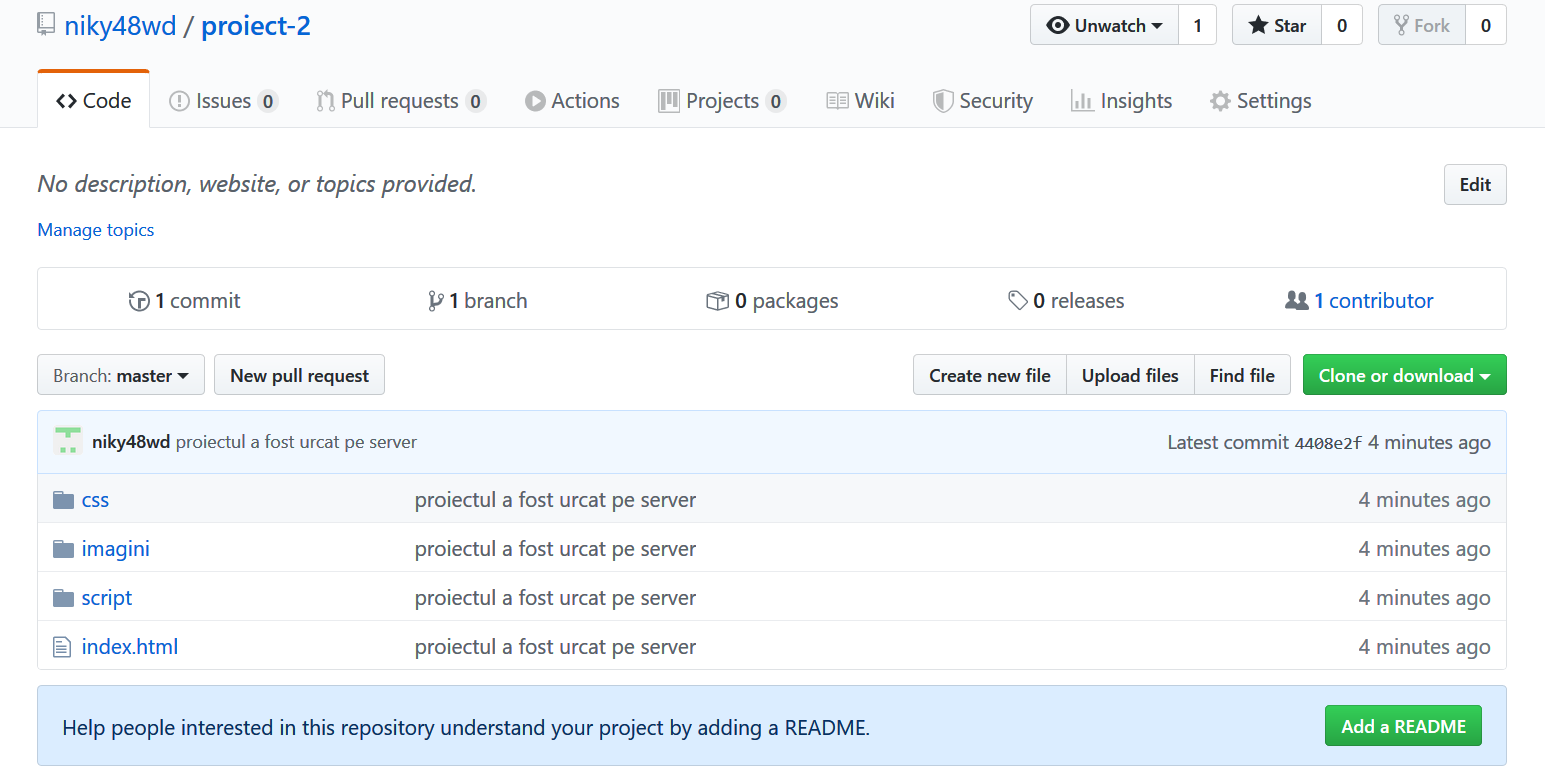 fisiere urcate pe server