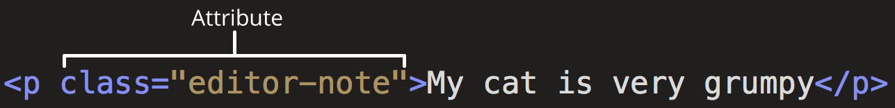 HTML attribute anatomy