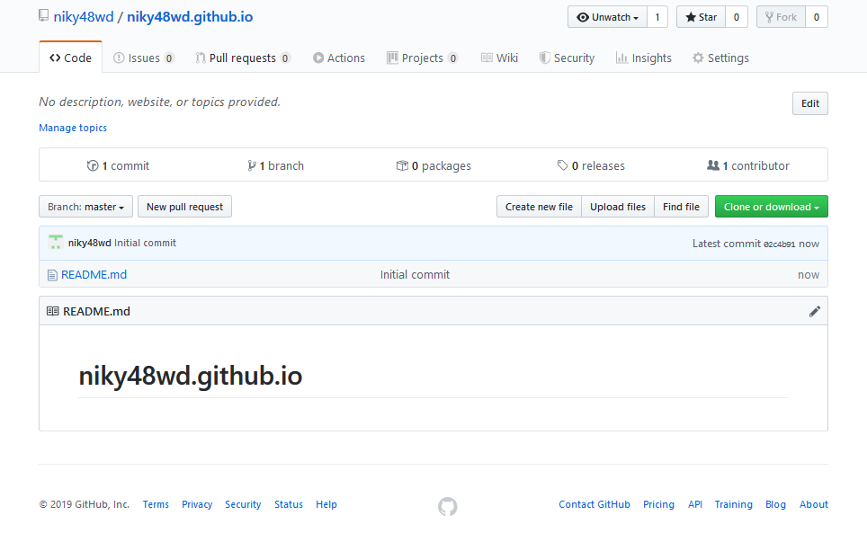 create new github project