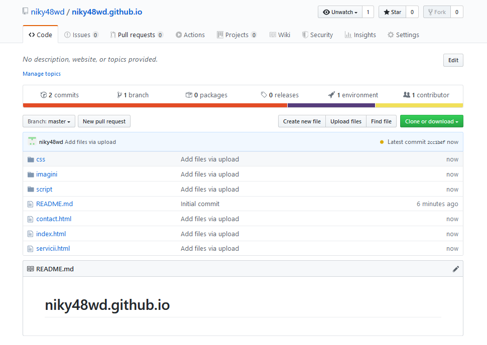 create new github project