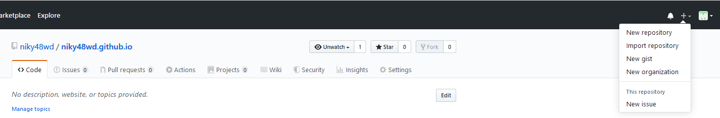 create github repository